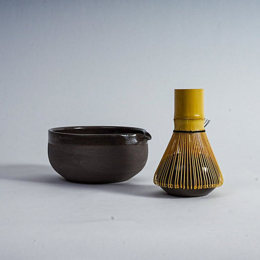 Matcha Set grau/schwarz